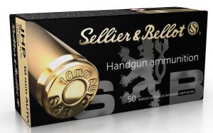 Sellier & Bellot 10mm Auto 180 gr Jacketed Hollow Point (JHP) 50 Bx/ 20 Cs