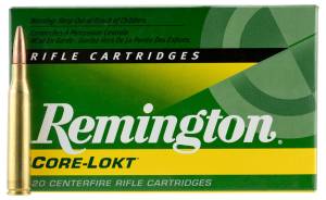 Remington Ammunition R25063 Core-Lokt  25-06 Rem 120 gr Core-Lokt Pointed Soft Point (PSPCL) 20 Box