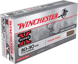 Winchester Ammo X30303 Super-X  30-30 Win 170 gr Power-Point (PP) 20 Bx/ 10 Cs