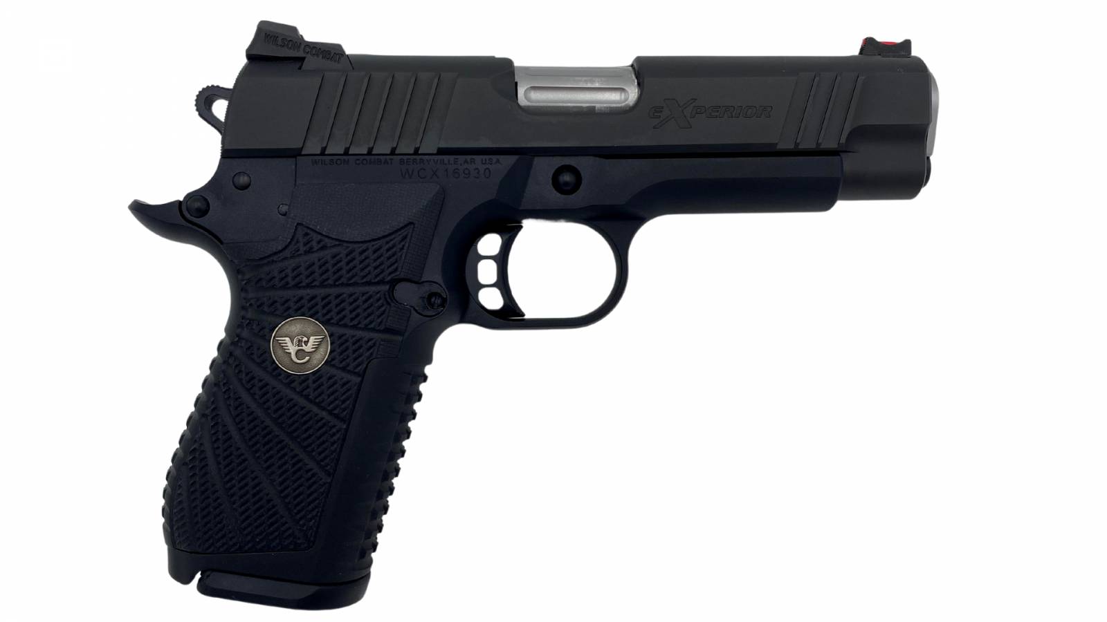 Wilson Combat Experior Commander 9mm 4.25" Double Stack Lightrail Frame Bla-img-0