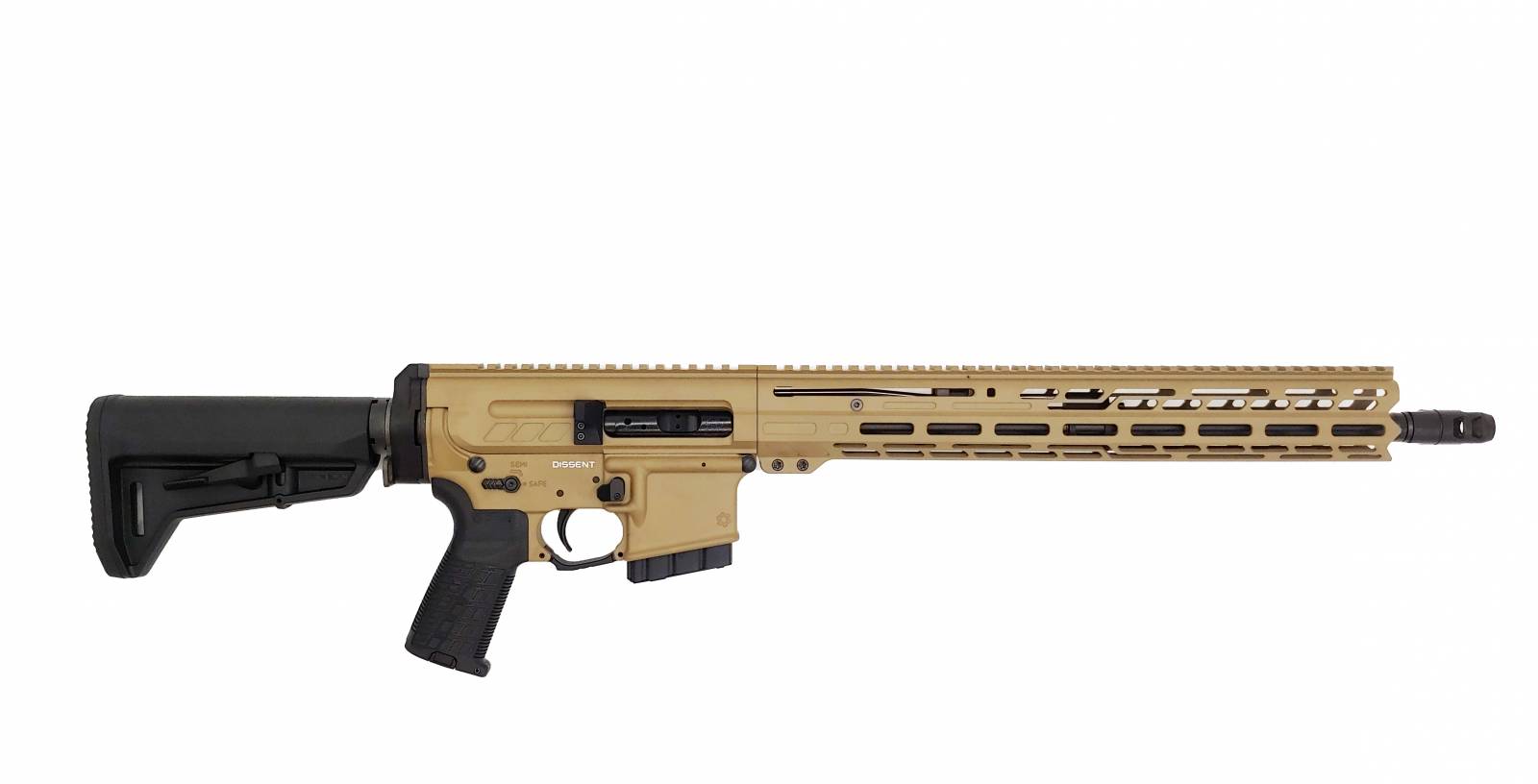 CMMG Dissent Mk4, .350 Legend, 16.1" Brl, 2-10rd Mags, Collapsible, Coyote-img-0
