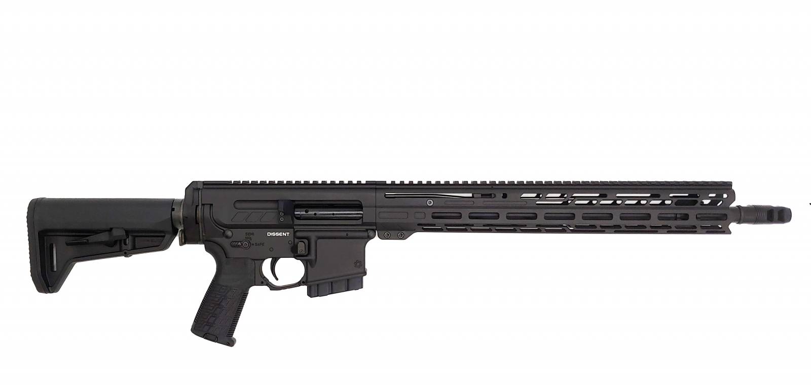 CMMG Dissent Mk4 6mm ARC, 16.1" Brl, 2-10rd Mags, Collapsible Stock, Black-img-0