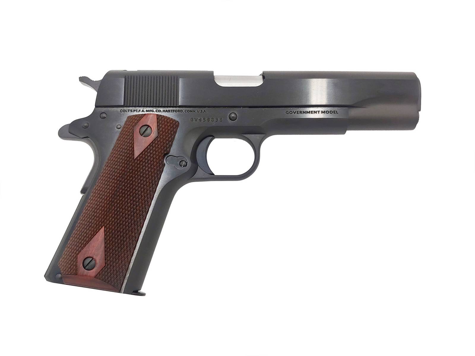 Colt 1911 Government, .45acp, 5" Barrel, 1- 7rd Mag, No Sights/Rollmarks-img-0