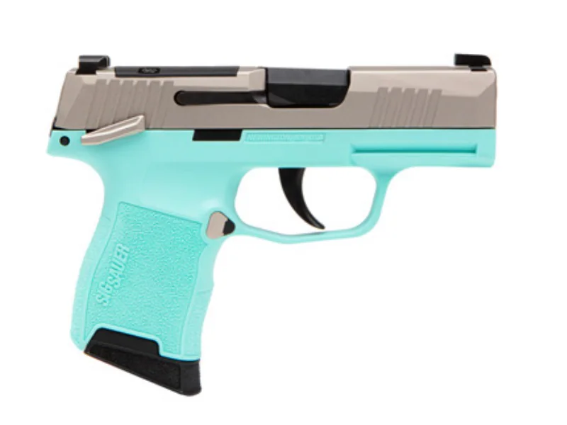 Sig Sauer P365-380 Stainless/Turquoise .380 ACP Pistol-img-0