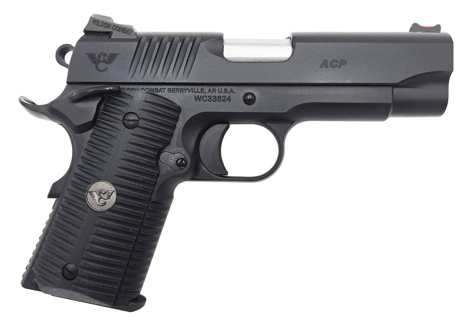 Wilson Combat ACP Compact 9mm 4" 1- 10rd & 1- 8rd Magazine AMBI SAFETY Blac-img-0